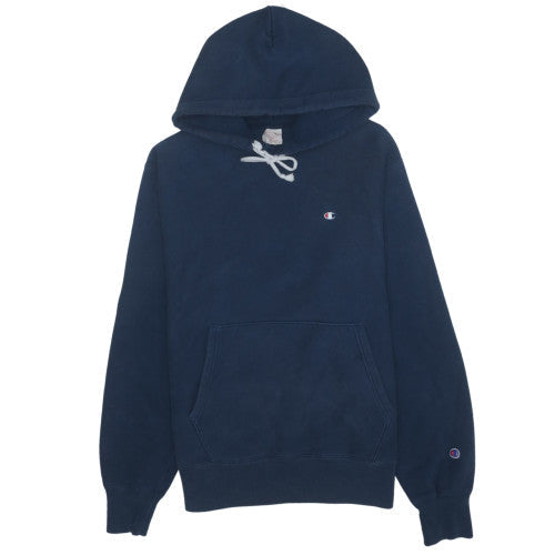 Champion Men's Blue Pullover Hoodie Medium Fleece Sweatshirt