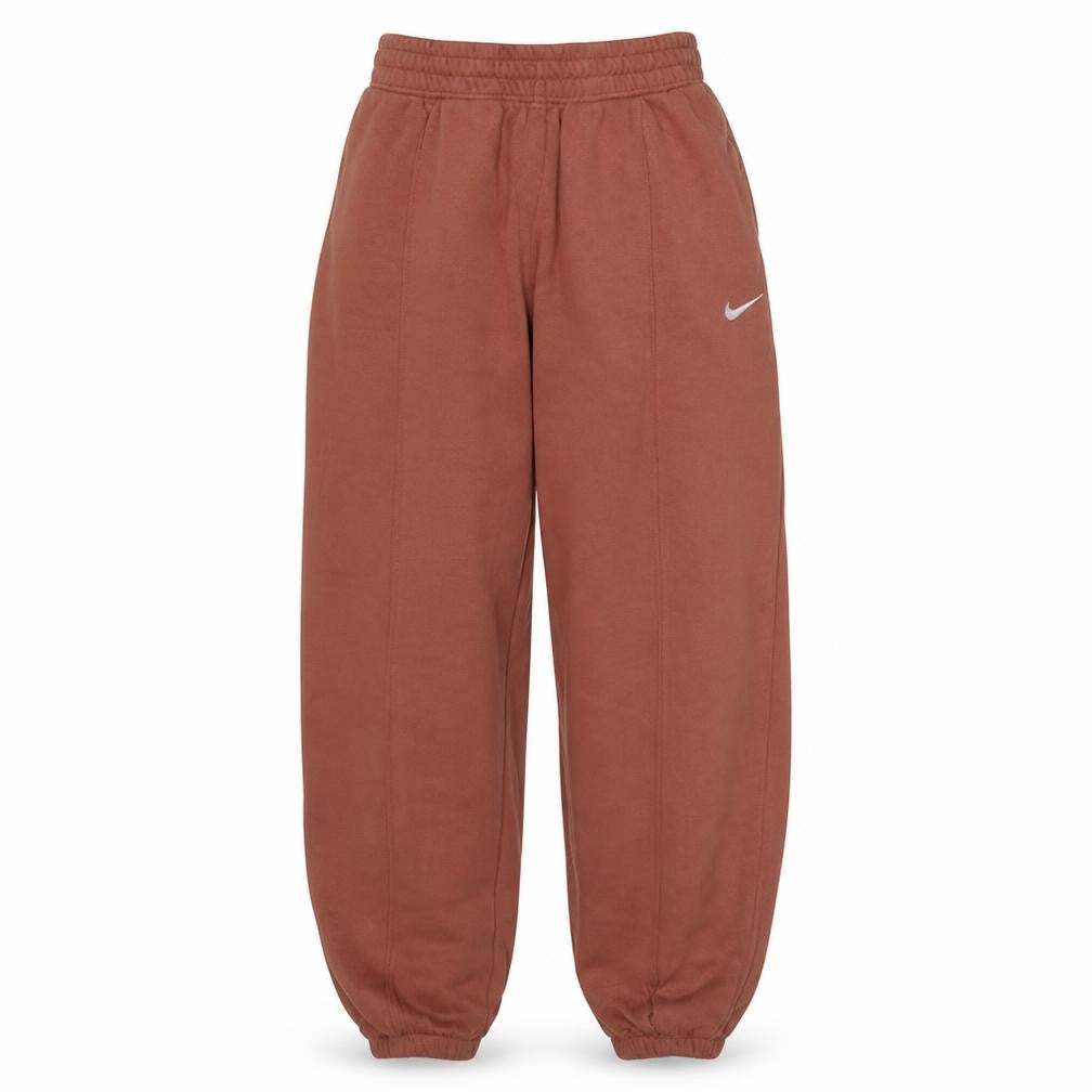 Front view of Nike Men's Brown Fleece Sweatpants Small Regular Fit