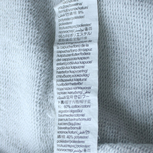 Calvin Klein Women's Grey Full Zip Hoodie L Cotton Blend Sleepwear