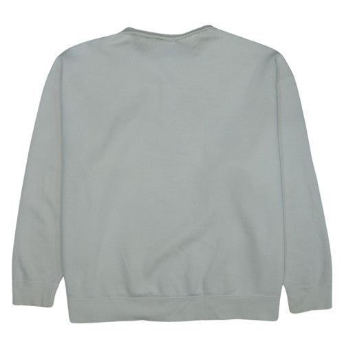 Nike Women's Beige 1/4 Zip Sweatshirt Medium Fleece Pullover