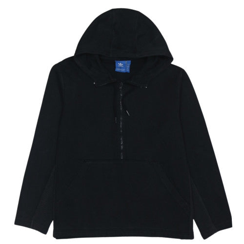 adidas Men's Black XL 1/2 Zip Hoodie with Logo Graphic