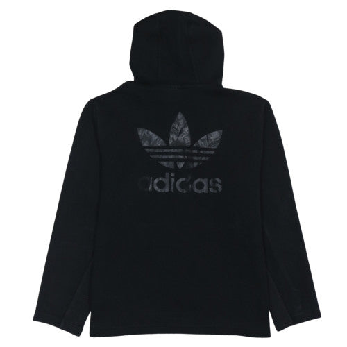 adidas Men's Black XL 1/2 Zip Hoodie with Logo Graphic