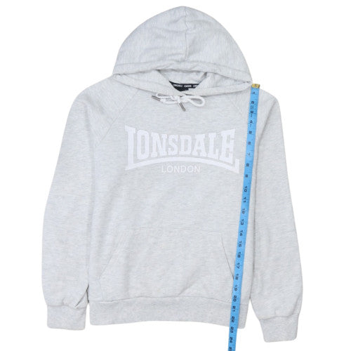 Lonsdale London Women's Grey Size 14 Pullover Hoodie