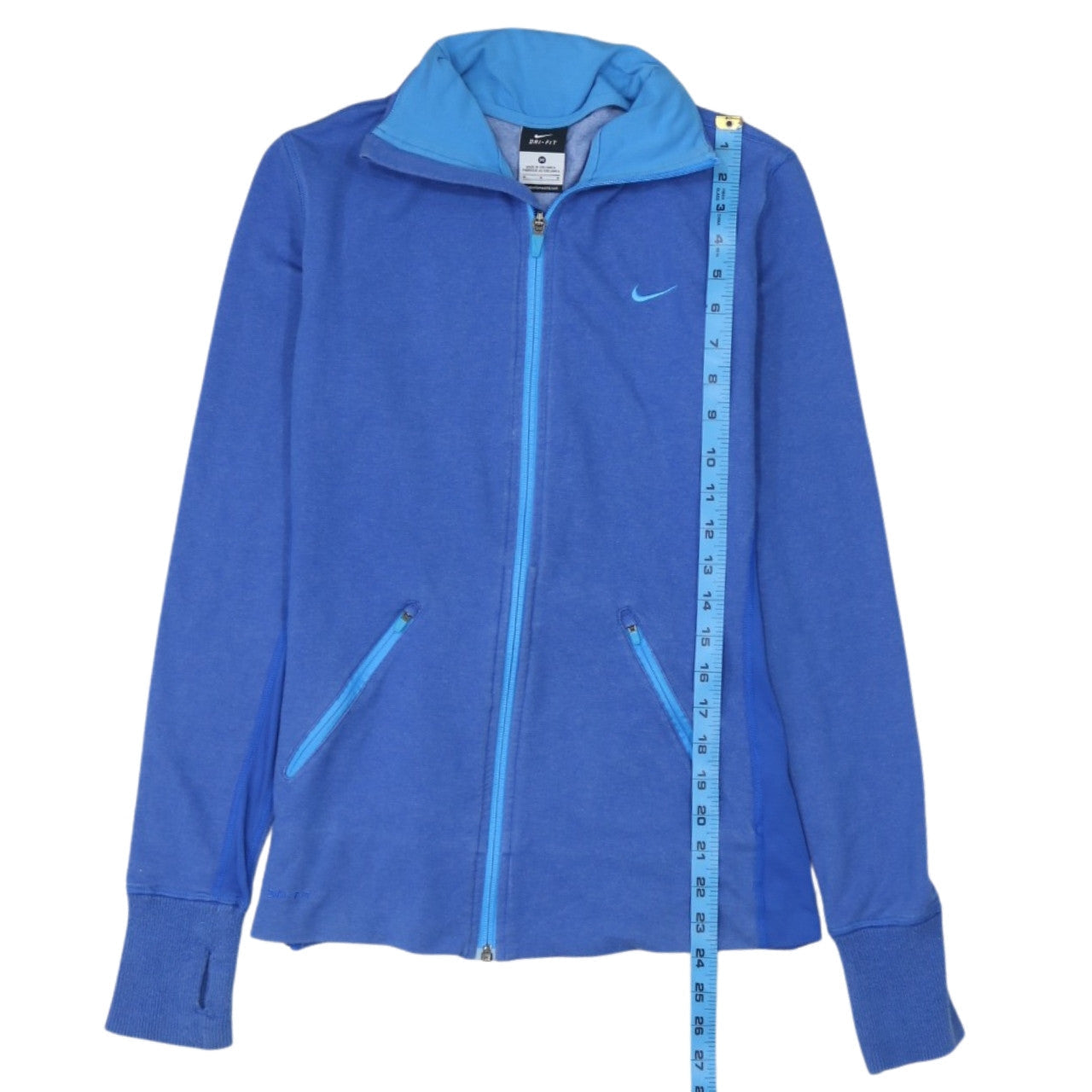 Nike Men's Blue Dri-FIT Full Zip Sweatshirt Jacket Size M