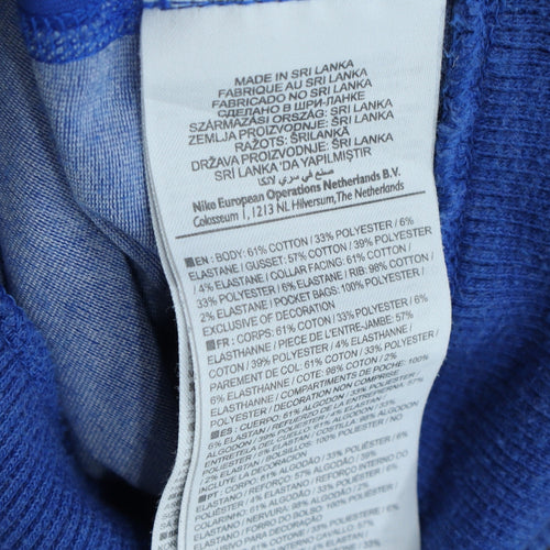 Nike Men's Blue Dri-FIT Full Zip Sweatshirt Jacket Size M