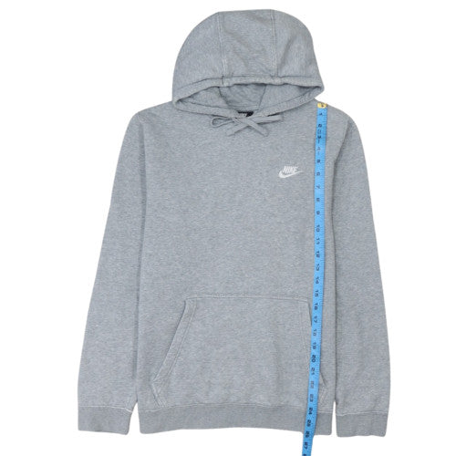 Nike Men Grey Pullover Hoodie Fleece Size M Regular Fit
