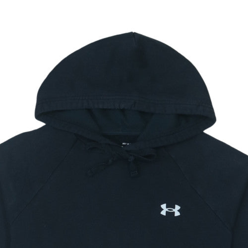 Under Armour Men's Black Pullover Hoodie Size M Fleece Relaxed Fit