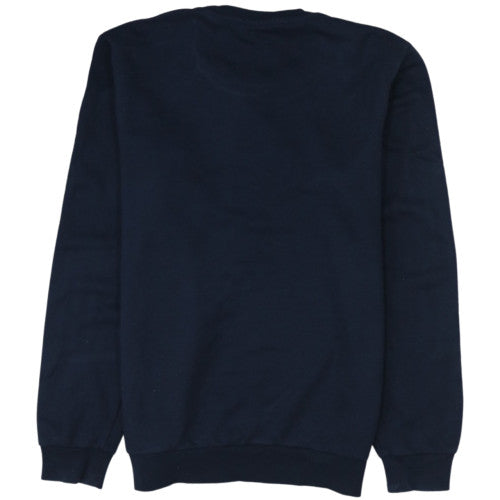 Adidas Womens Navy Blue Crew Neck Pullover Sweatshirt M