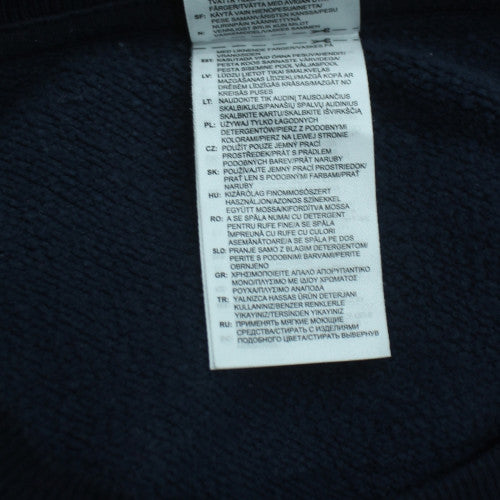 Adidas Womens Navy Blue Crew Neck Pullover Sweatshirt M
