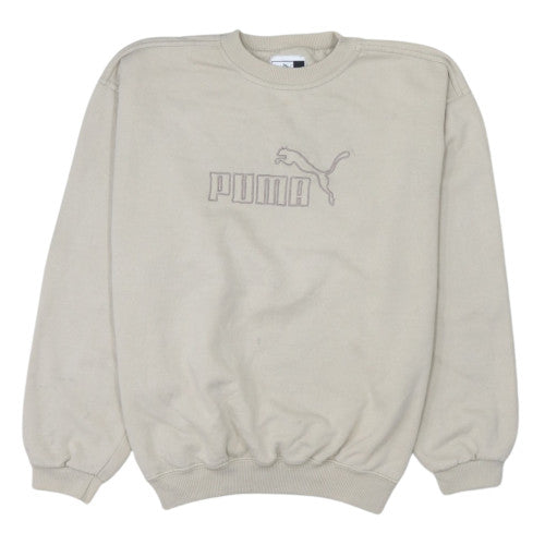 Puma Mens Beige XL Pullover Crew Neck Sweatshirt