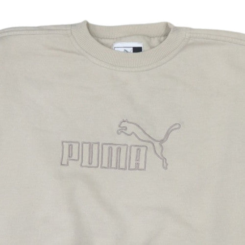 Puma Mens Beige XL Pullover Crew Neck Sweatshirt