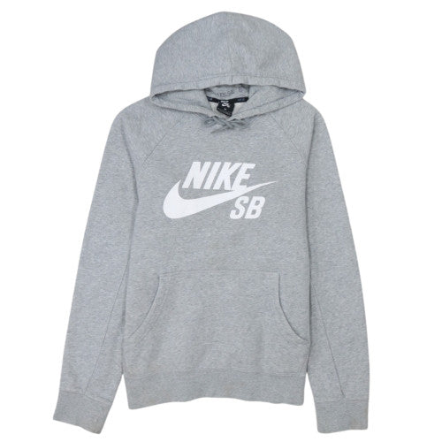 Nike SB Men's Grey Pullover Hoodie Medium Regular Fit Sports Fleece