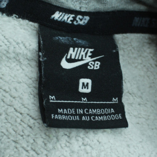 Nike SB Men's Grey Pullover Hoodie Medium Regular Fit Sports Fleece