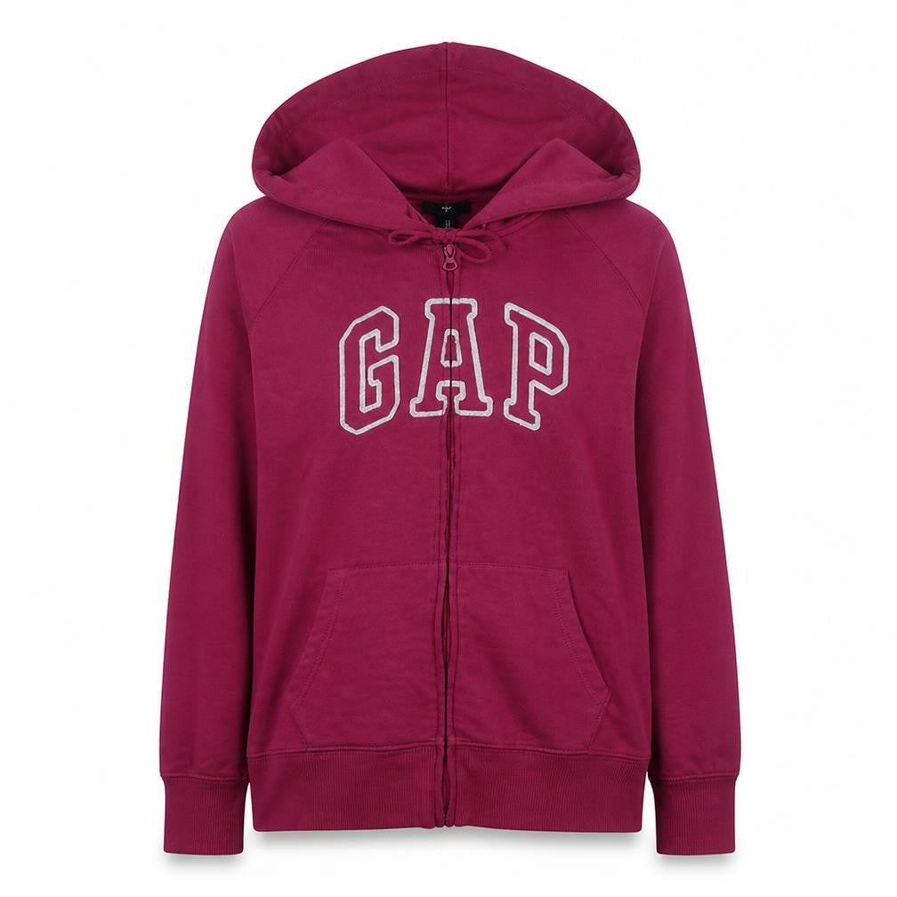 Gap Women’s Pink Full Zip Hoodie XL Cotton Blend Casual