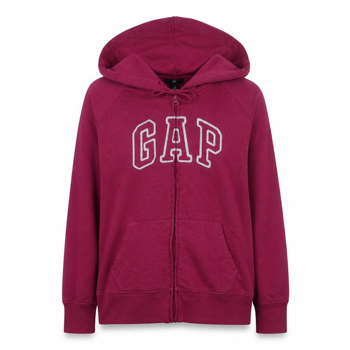 Gap Women’s Pink Full Zip Hoodie XL Cotton Blend Casual