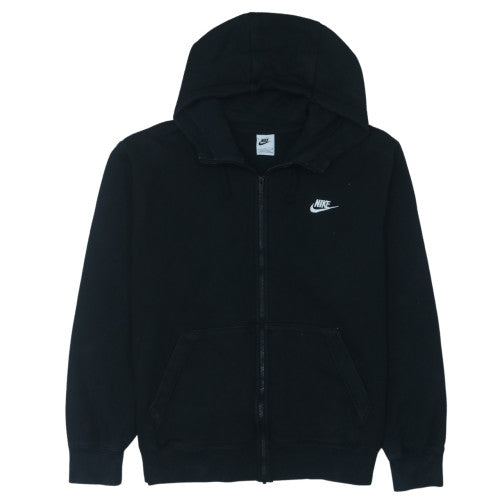 Nike Men's Black Full Zip Hoodie L Classic Fleece Sweatshirt
