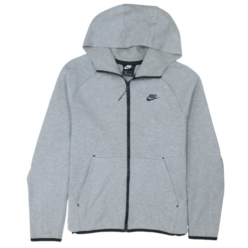 Nike Men's Grey Full Zip Hoodie Size M Sportswear