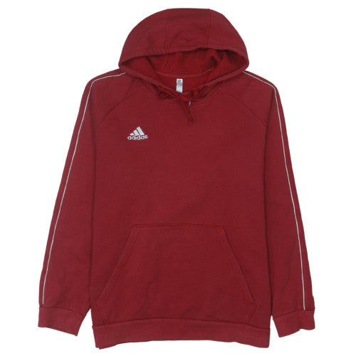 Adidas Men's Red Pullover Hoodie XL Fleece Sportswear