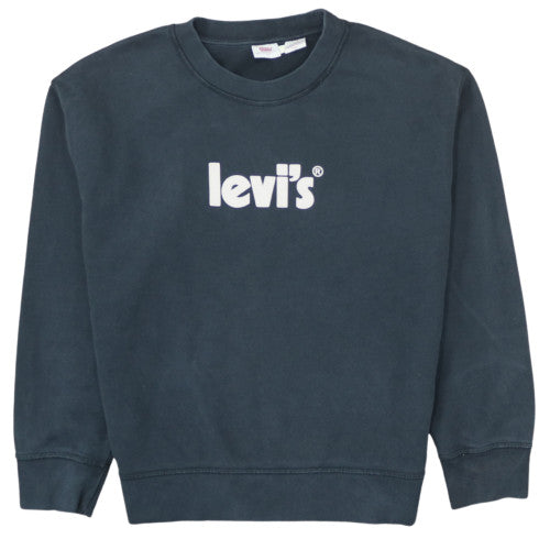 Levi's Men's Blue Logo Crew Neck Pullover Sweatshirt Size M