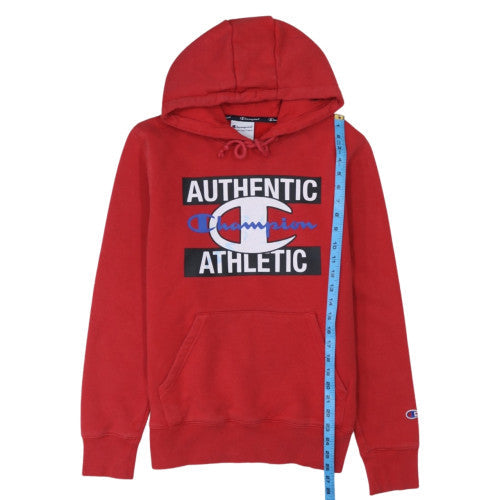 Champion Men's Red Pullover Hoodie S Authentic Athletic Fleece