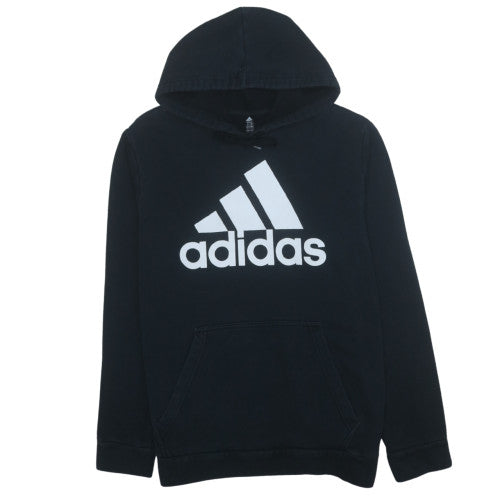 Adidas Women's Black Pullover Hoodie XL Cotton Blend Logo Print
