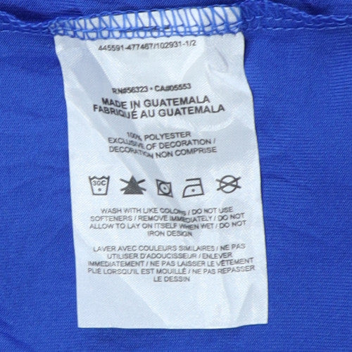 Nike Men's Blue Dri-FIT 2XL Short Sleeve Active T-Shirt