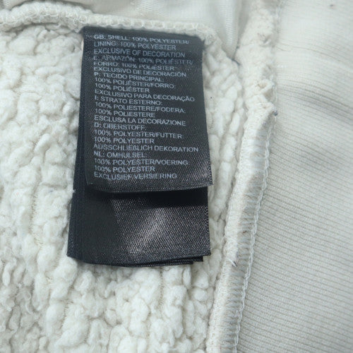 The North Face Womens White XL Fleece Hooded Zip Jacket