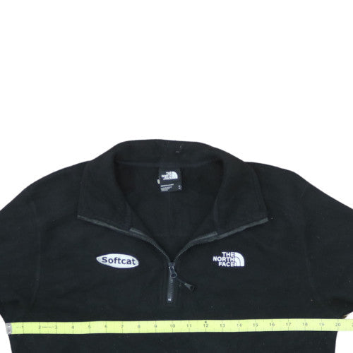 The North Face Men's Black Fleece 1/4 Zip Pullover Sweatshirt M