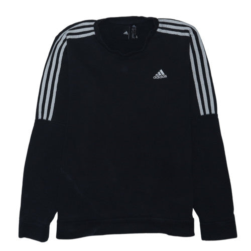 Adidas Men's Black Crew Neck Pullover Sweatshirt Size M