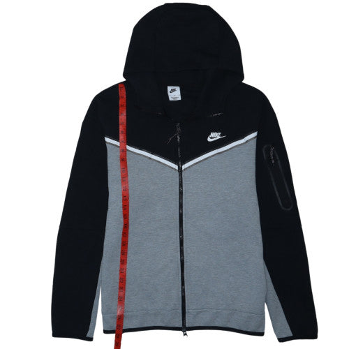 Nike Men's Grey XL Full Zip Hooded Sports Fleece Hoodie