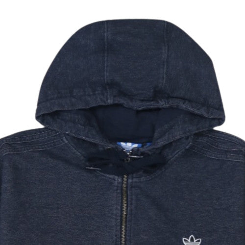 Adidas Men’s Blue Full Zip Hoodie L Regular Fit Jersey