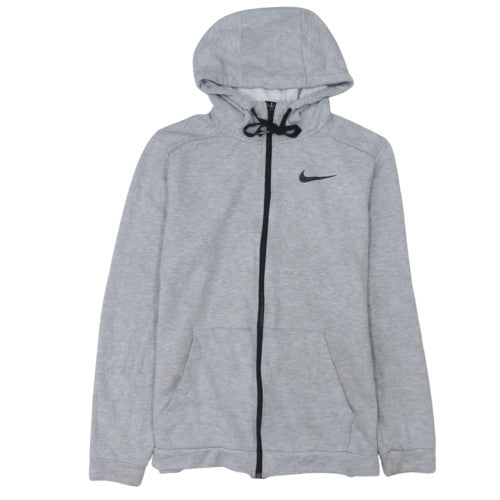 Nike Men's Grey Full Zip Dri-FIT Hoodie Sweatshirt Size L