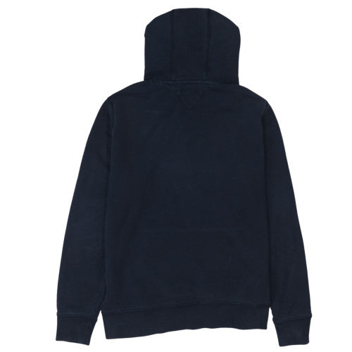 Tommy Hilfiger Men's Blue Pullover Hoodie L Embroidered Logo