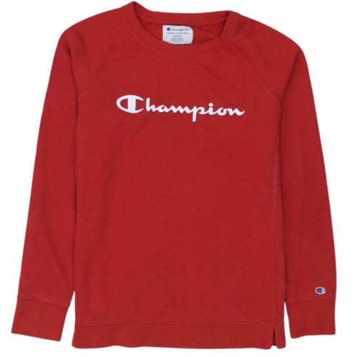 Champion Women's Red Crew Neck Pullover Sweatshirt Size M