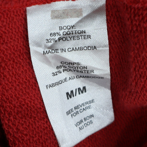 Champion Women's Red Crew Neck Pullover Sweatshirt Size M