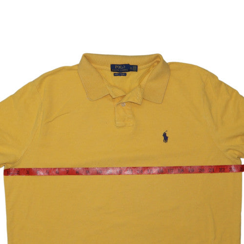 Ralph Lauren Men's Yellow Slim Fit Cotton Polo Shirt XL