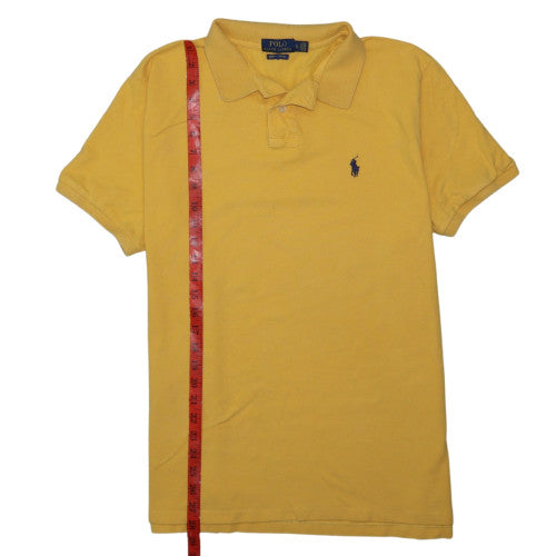 Ralph Lauren Men's Yellow Slim Fit Cotton Polo Shirt XL