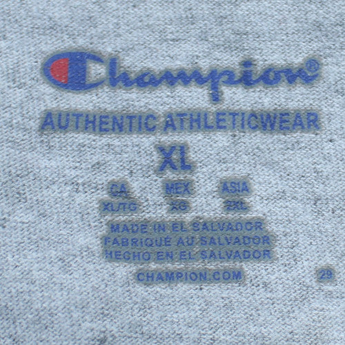 Champion Men's Grey XL Mizzou Nursing Graphic T-Shirt