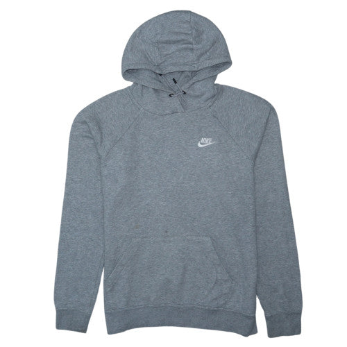 Nike Womens Grey Pullover Hoodie Medium Cotton Blend Casual