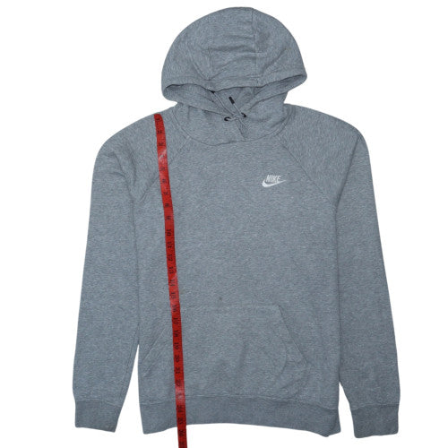 Nike Womens Grey Pullover Hoodie Medium Cotton Blend Casual
