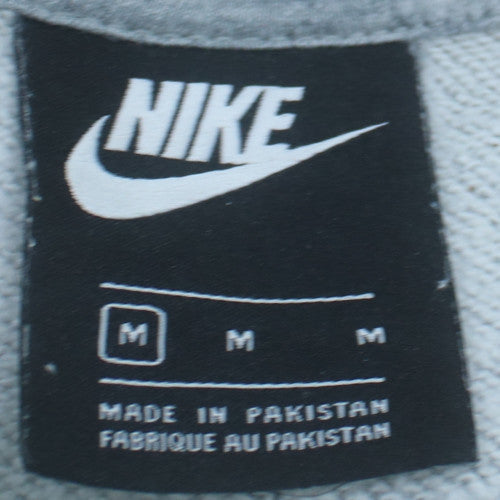 Nike Womens Grey Pullover Hoodie Medium Cotton Blend Casual
