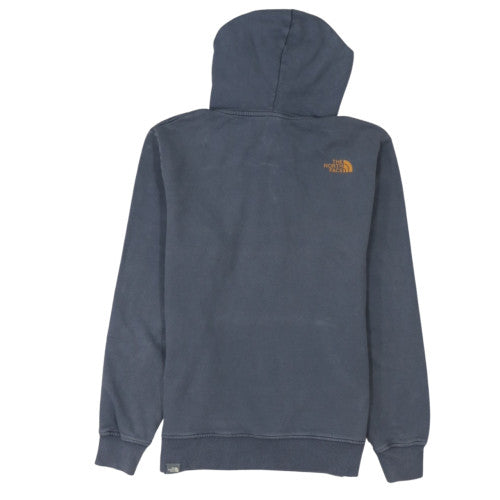 The North Face Men's Blue Pullover Hoodie Size M Cotton Fleece