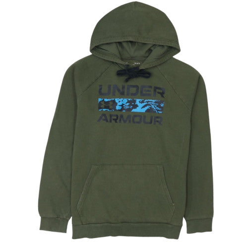Under Armour Men's Green Pullover Hoodie Size M Relaxed Fit