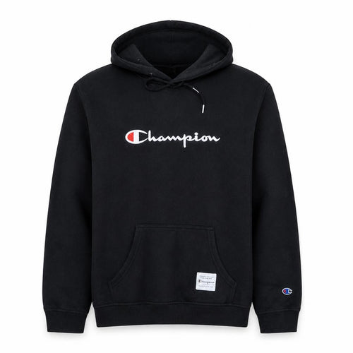 Champion Men's Black XL Pullover Hoodie Logo Embroidered Fleece