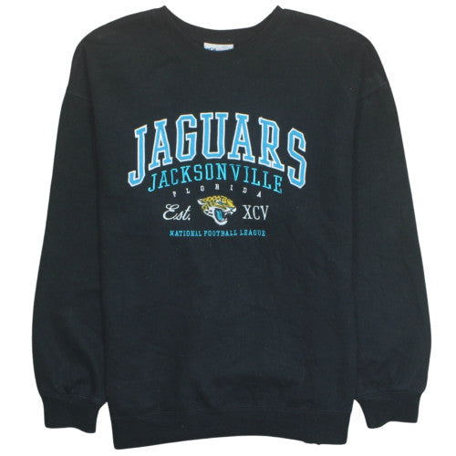 NFL Men’s Black Jacksonville Jaguars Sweatshirt L Crew Neck Pullover