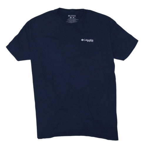 Columbia Mens Blue 2XL PFG Graphic Fishing T-Shirt