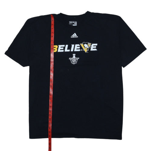 Adidas Men's Black 3XL Sports Graphic T-Shirt Stanley Cup 2018