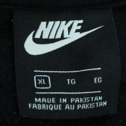 Nike Men's Black XL Full Zip Hoodie with Logo