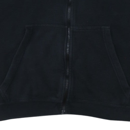 Nike Men's Black XL Full Zip Hoodie with Logo
