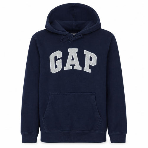 Gap Womens Navy Blue Pullover Hoodie Small Cotton Blend